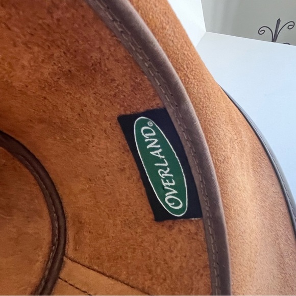 Overland Renegade Leather Large 7 3/8 Brown Cowboy Hat Buffalo Nickels Hatband - Picture 6 of 8